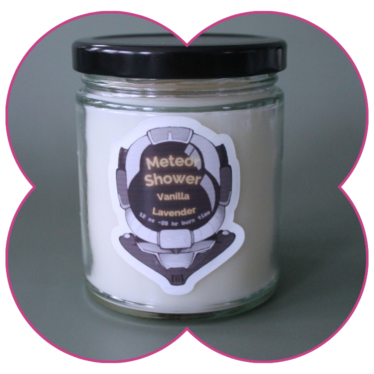 Vanilla Lavender 9 oz Candle | Meteor Shower